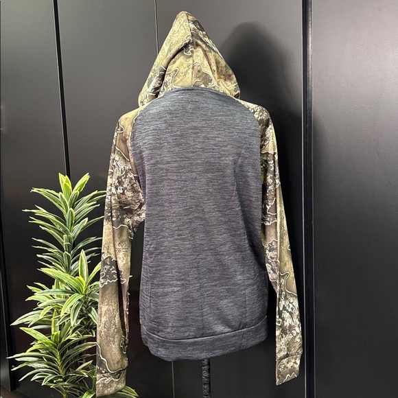 Realtree Pullover Drawcord Hoodie, pouch pocket, logo graphic chest,camo print - Picture 5 of 10